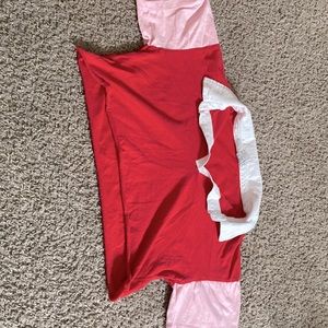 Cropped shirt from rue21 . Red with a pink sleeves